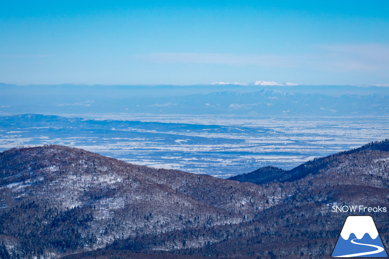 札幌国際スキー場｜北海道最高峰・旭岳も見えた！これ以上はなかなか無い、澄み渡る青空に恵まれた１月最後の日曜日。